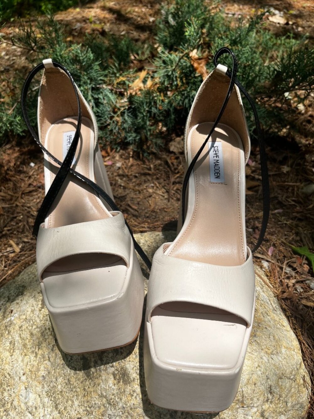 Steve Madden Kassiani Platform Leather Sandals Sandals - Picture 4 of 7
